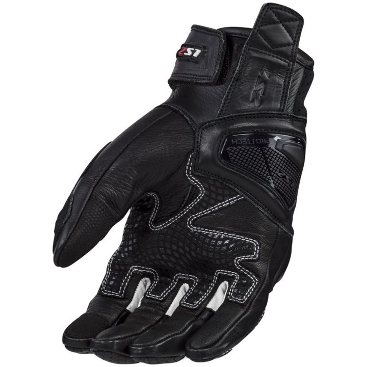 MC-Handskar 2 Svart/Vit LS2 M – bild 2