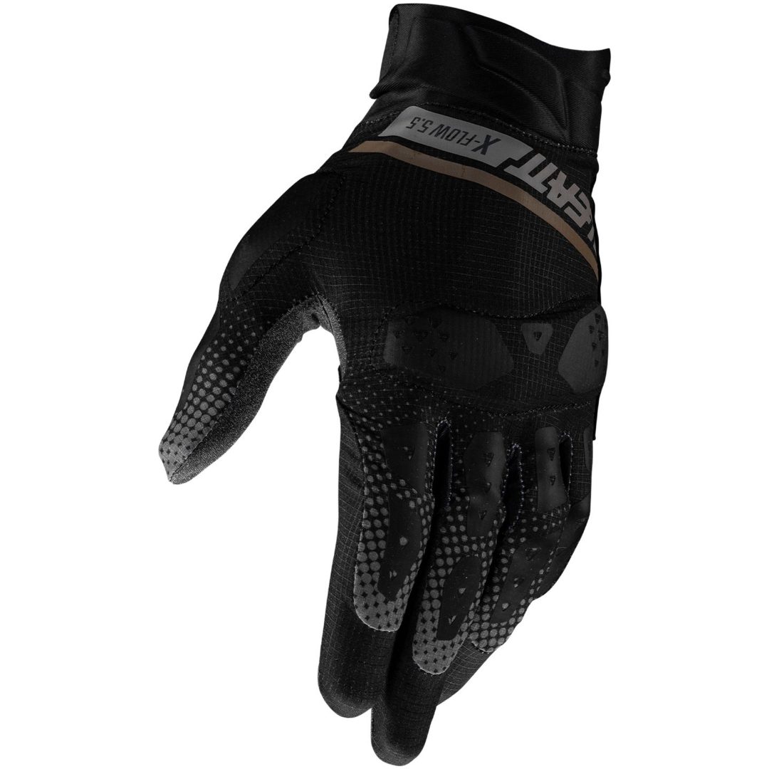 MC-Handskar ADV X-Flow 5.5 Short Svart/Grå Leatt M / EU8 / US9 – bild 3