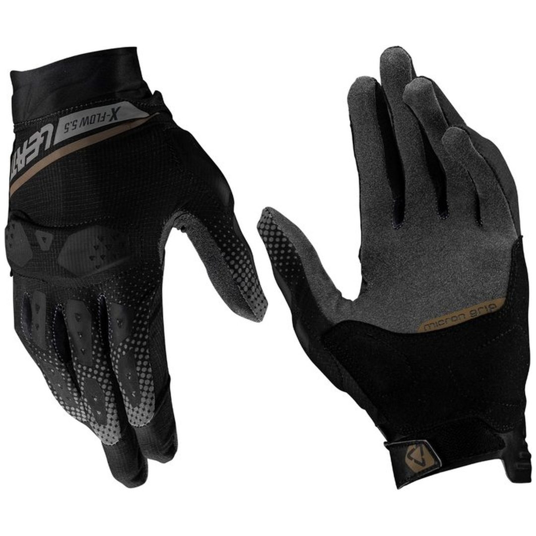 MC-Handskar ADV X-Flow 5.5 Short Svart/Grå Leatt M / EU8 / US9 – bild 6