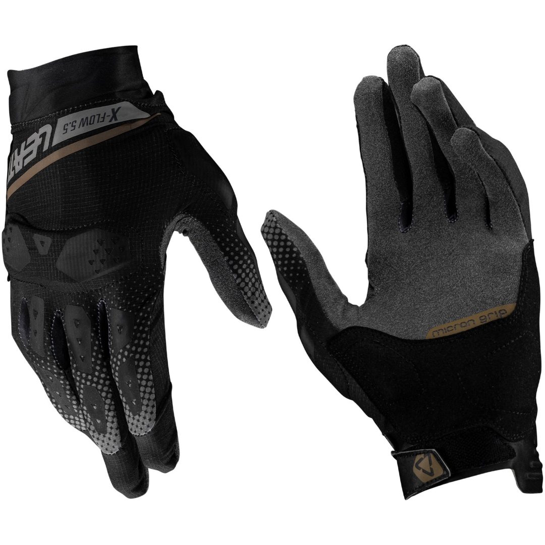 MC-Handskar ADV X-Flow 5.5 Short Svart/Grå Leatt M / EU8 / US9