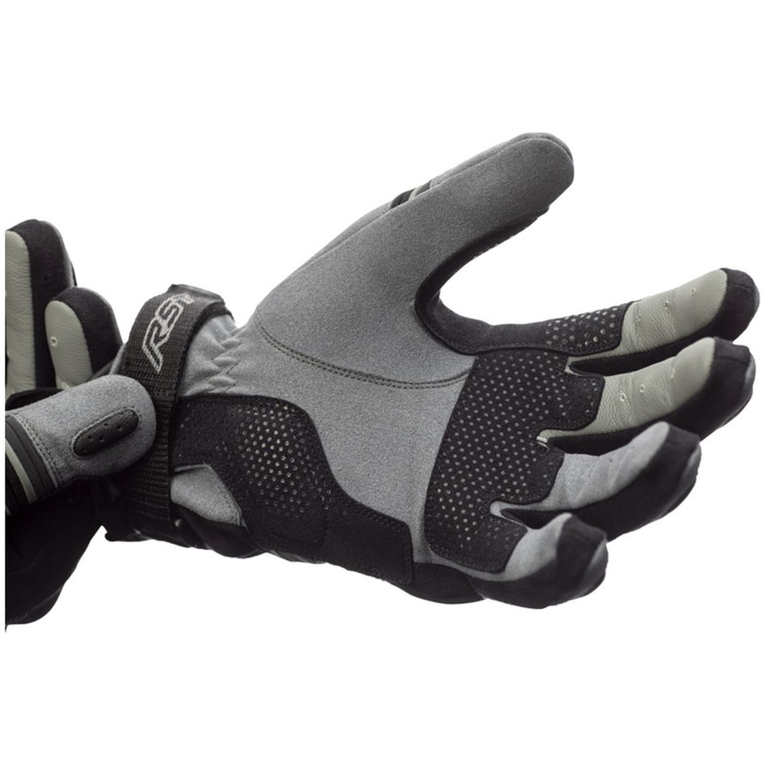 MC-Handskar Adventure-X CE Läder/Textil Grå RST s – bild 3
