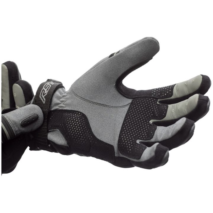 MC-Handskar Adventure-X CE Läder/Textil Grå RST s – bild 3