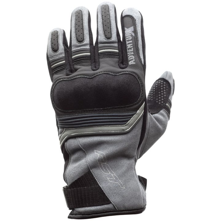MC-Handskar Adventure-X CE Läder/Textil Grå RST s – bild 5