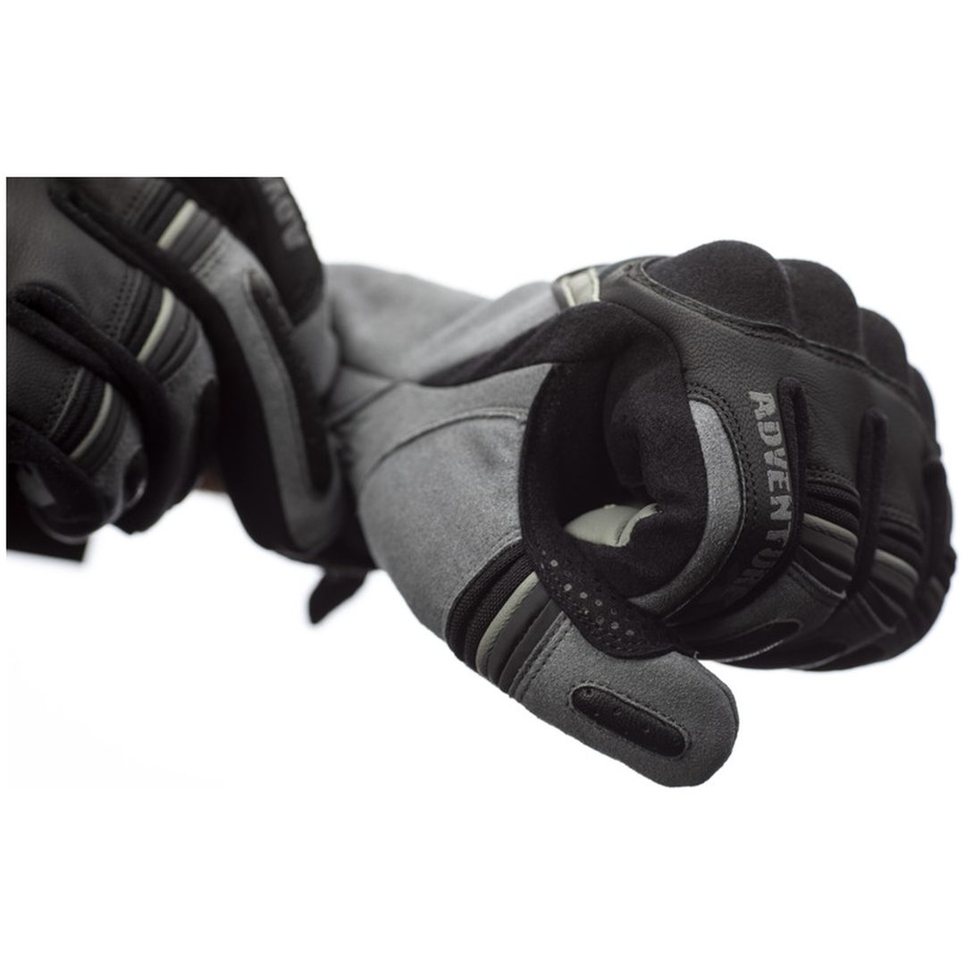 MC-Handskar Adventure-X CE Läder/Textil Grå RST s – bild 6