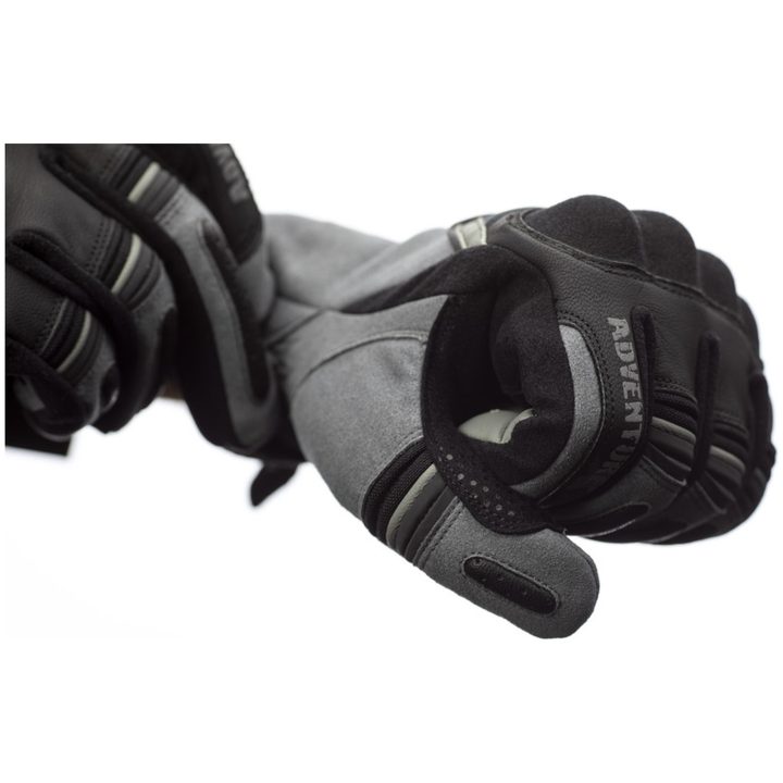MC-Handskar Adventure-X CE Läder/Textil Grå RST s – bild 6