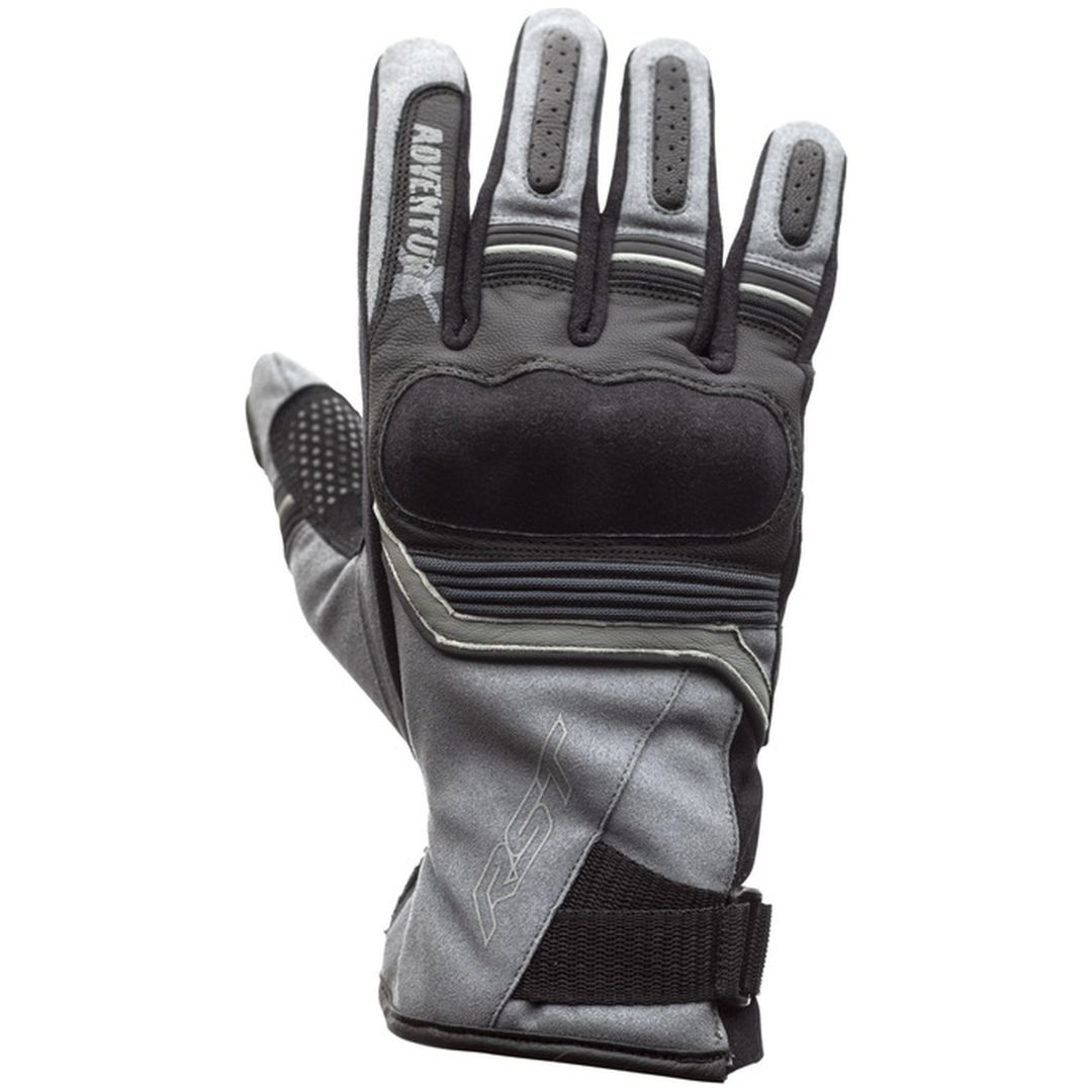 MC-Handskar Adventure-X CE Läder/Textil Grå RST s