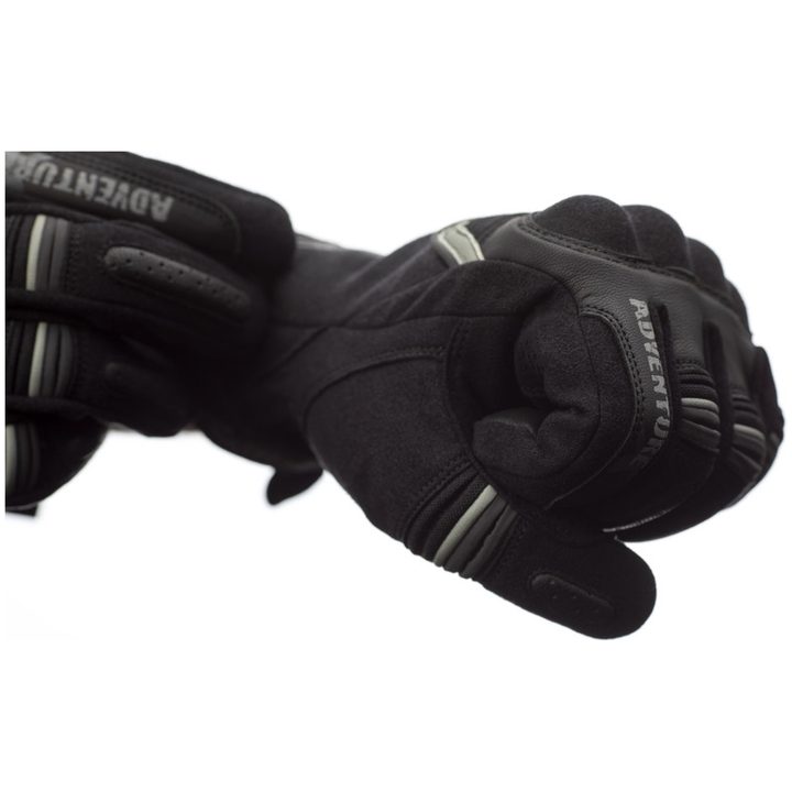 MC-Handskar Adventure-X CE Läder/Textil Svart RST M – bild 7