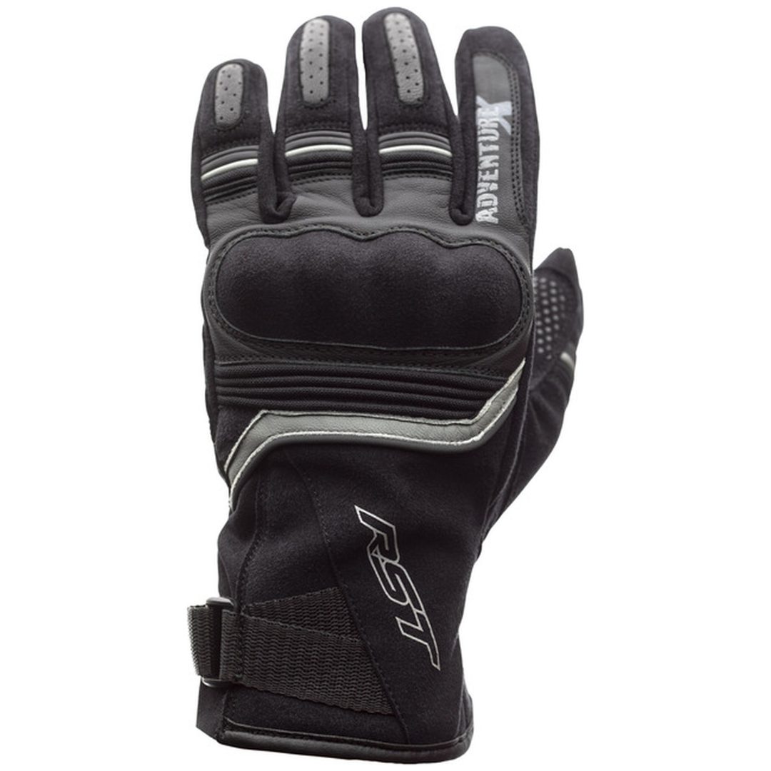 MC-Handskar Adventure-X CE Läder/Textil Svart RST M – bild 6