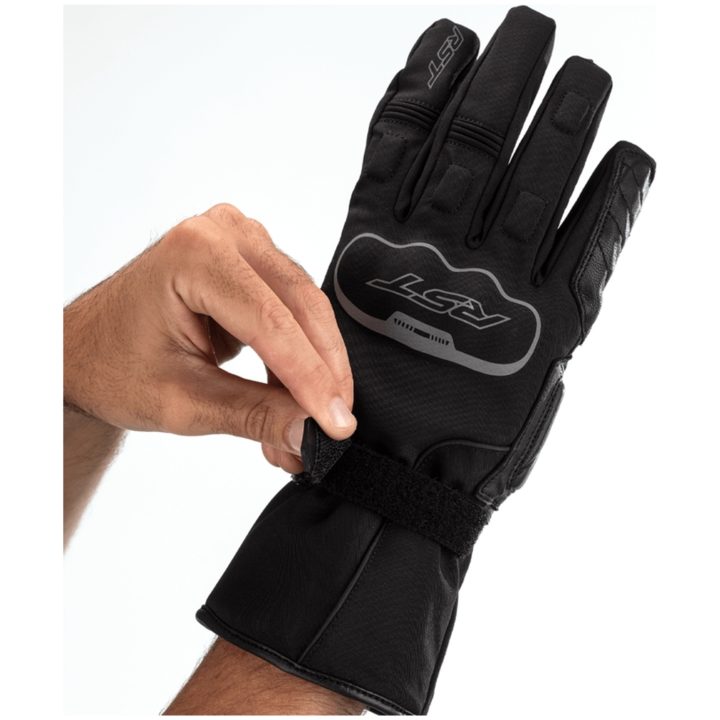 MC-Handskar Axiom Waterproof CE Läder/Textil Svart RST XS – bild 2