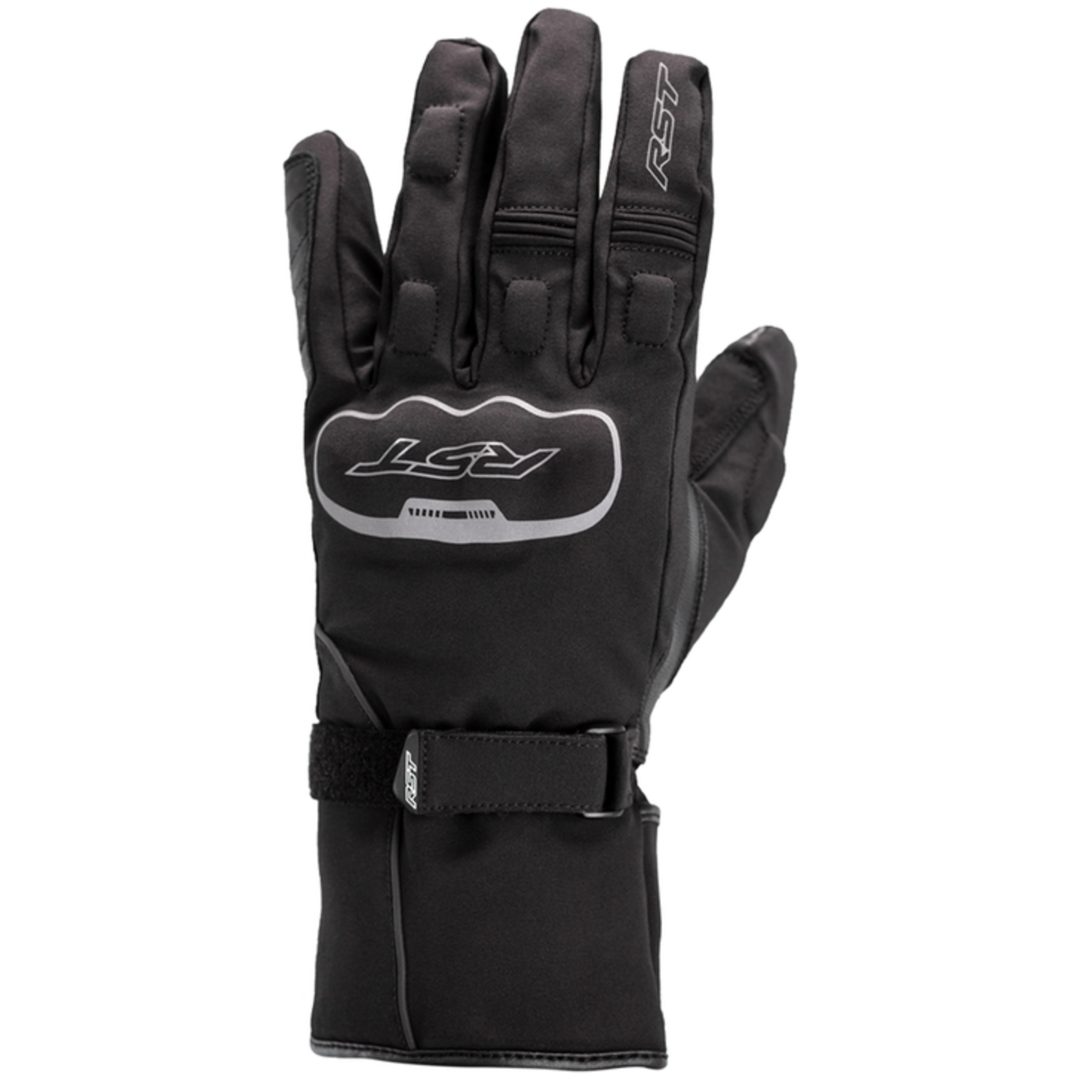 MC-Handskar Axiom Waterproof CE Läder/Textil Svart RST XS