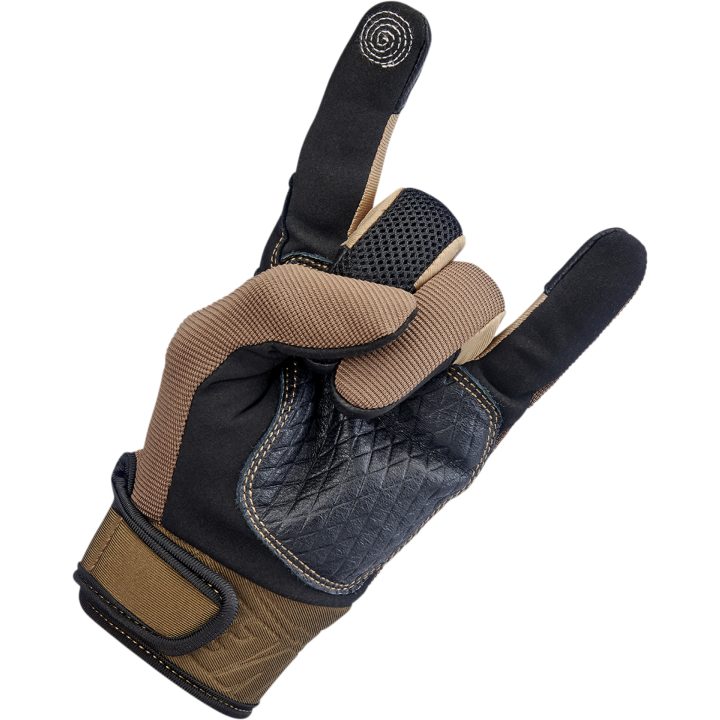 MC-Handskar Baja Brun BILTWELL XS – bild 8
