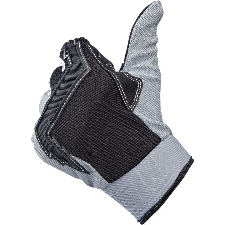 MC-Handskar Baja Svart/Grå BILTWELL XS – bild 8