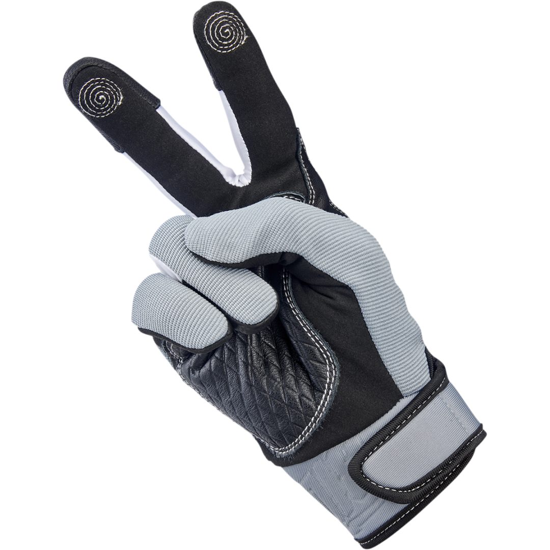 MC-Handskar Baja Svart/Grå BILTWELL XS – bild 6