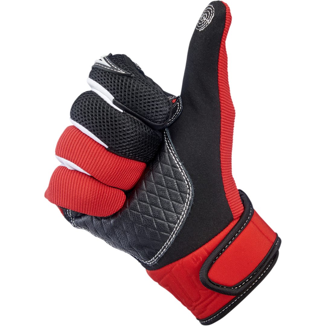 MC-Handskar Baja Svart/Röd BILTWELL XS – bild 6