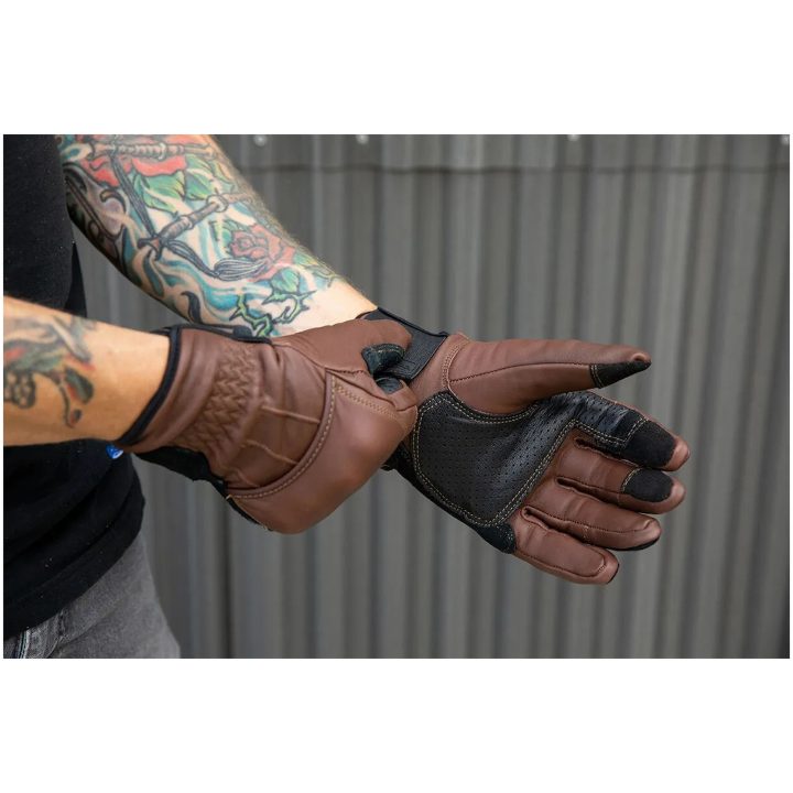 MC-Handskar Belden Brun BILTWELL XS – bild 11