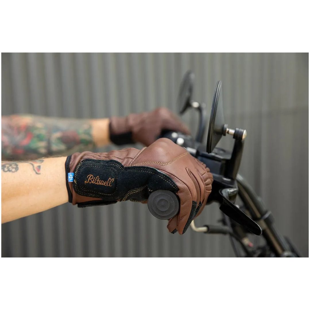 MC-Handskar Belden Brun BILTWELL XS – bild 2