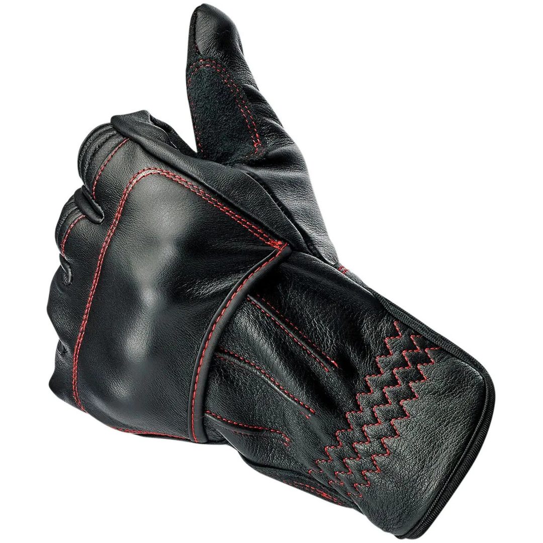 MC-Handskar Belden Redline Svart BILTWELL XS – bild 7
