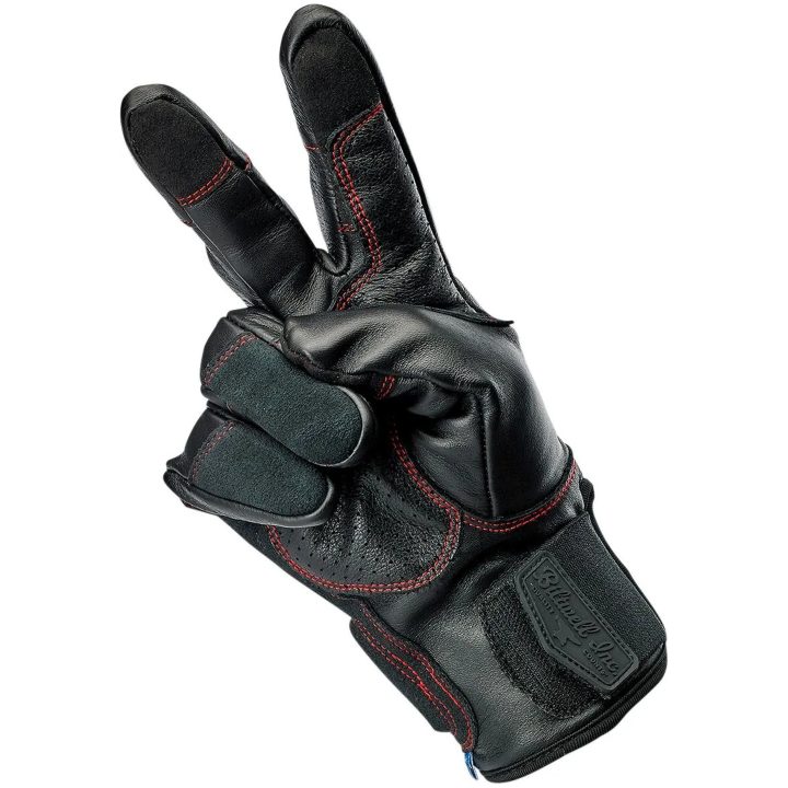 MC-Handskar Belden Redline Svart BILTWELL XS – bild 2