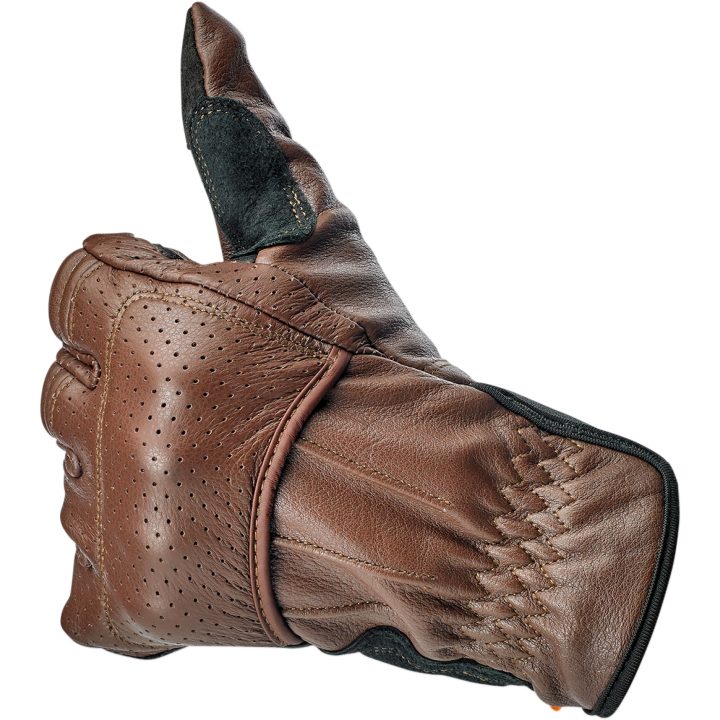 MC-Handskar Borrego Brun BILTWELL XS – bild 6