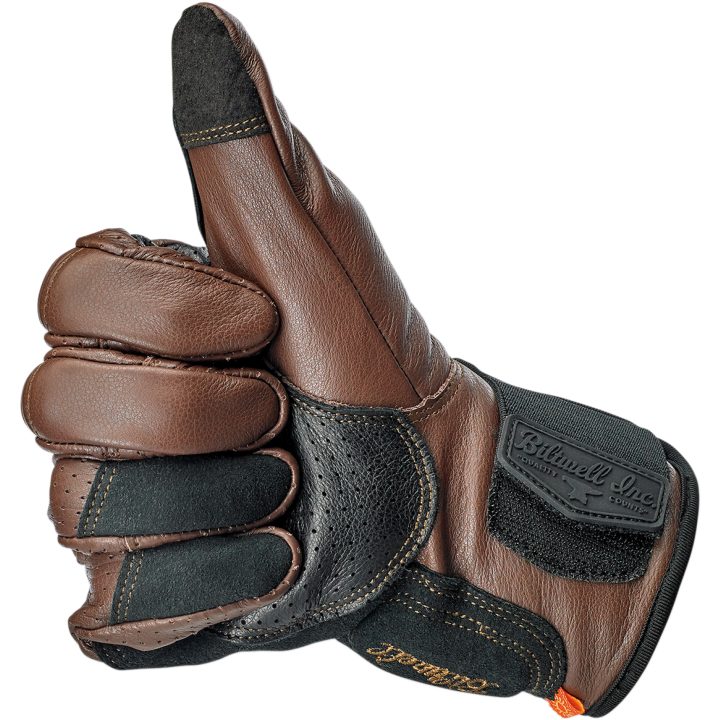 MC-Handskar Borrego Brun BILTWELL XS – bild 5