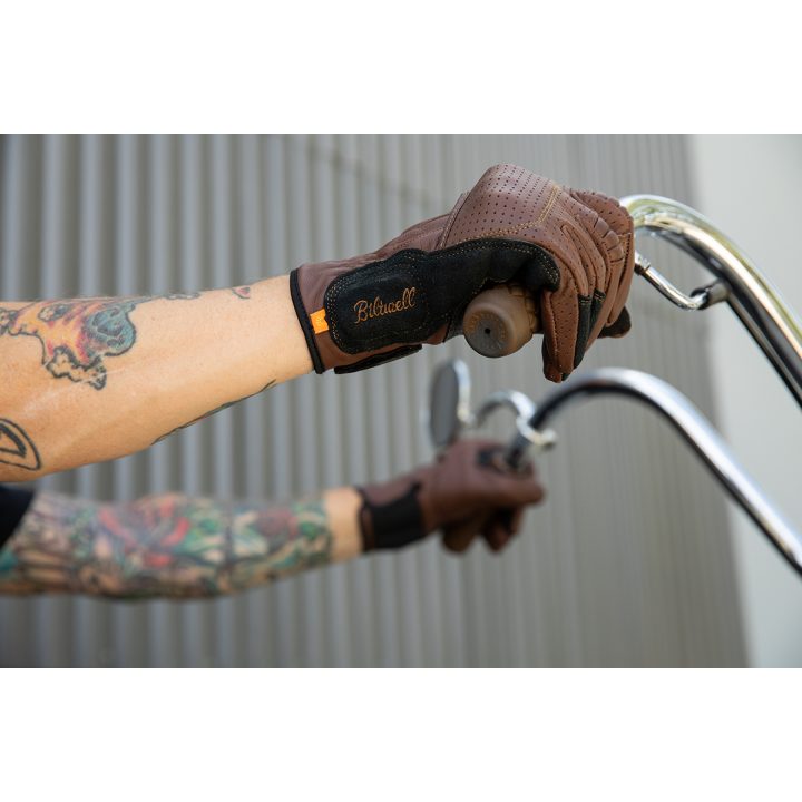MC-Handskar Borrego Brun BILTWELL XS – bild 3