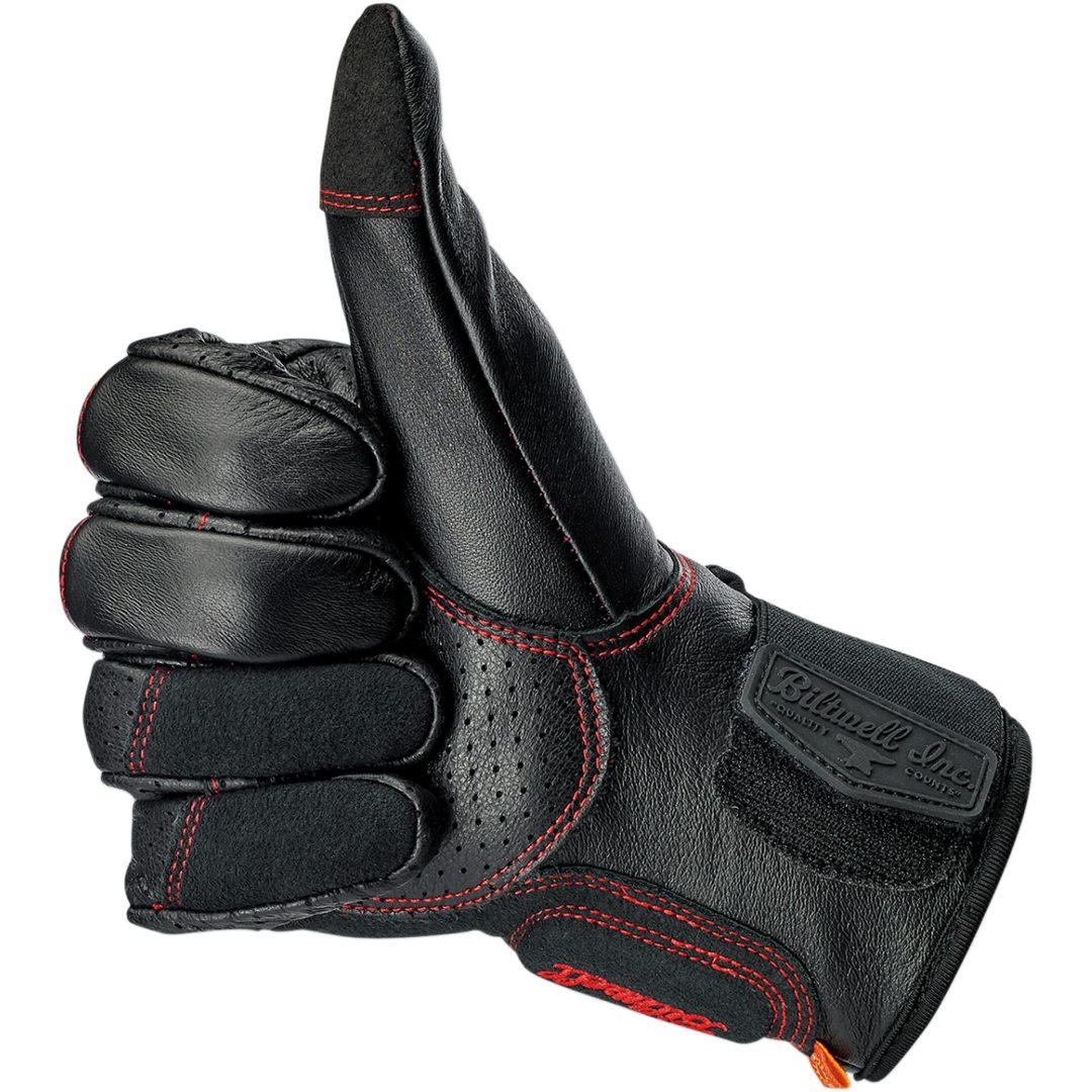 MC-Handskar Borrego Redline Svart BILTWELL XS – bild 12