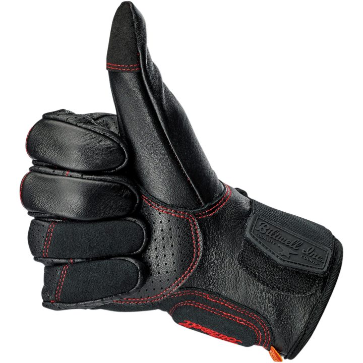 MC-Handskar Borrego Redline Svart BILTWELL XS – bild 12