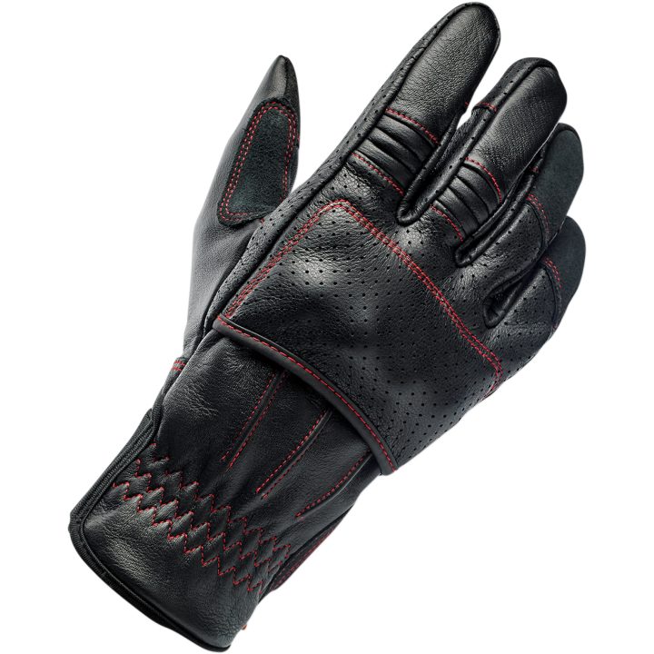 MC-Handskar Borrego Redline Svart BILTWELL XS – bild 8