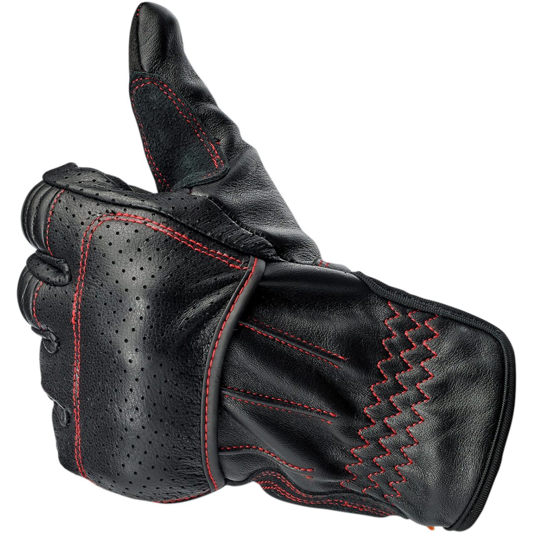 MC-Handskar Borrego Redline Svart BILTWELL XS – bild 6
