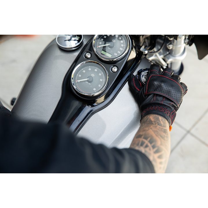 MC-Handskar Borrego Redline Svart BILTWELL XS – bild 4