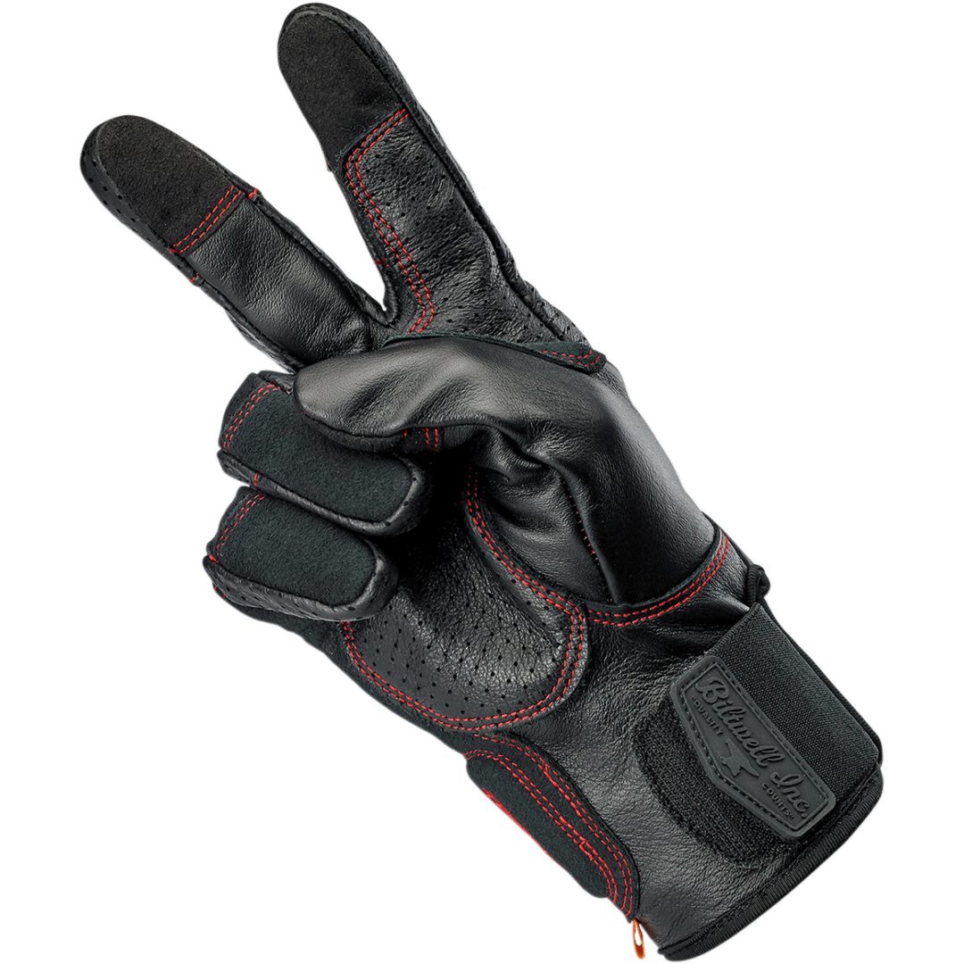 MC-Handskar Borrego Redline Svart BILTWELL XS – bild 3