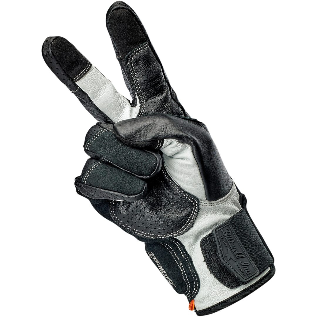 MC-Handskar Borrego Svart/Grå BILTWELL XS – bild 12