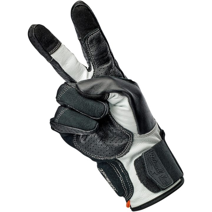 MC-Handskar Borrego Svart/Grå BILTWELL XS – bild 12