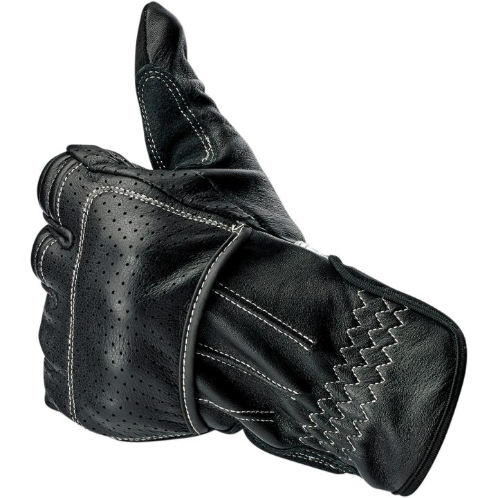 MC-Handskar Borrego Svart/Grå BILTWELL XS – bild 8