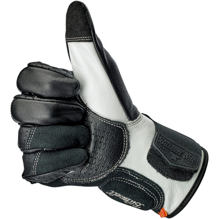 MC-Handskar Borrego Svart/Grå BILTWELL XS – bild 5