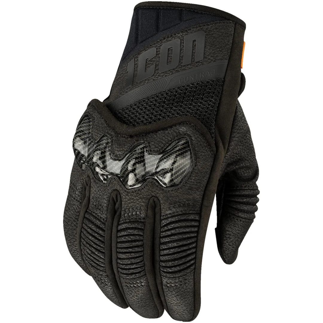 MC-Handskar Contra3 Svart ICON XL