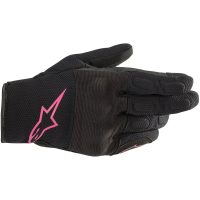 MC-Handskar Dam S Max Drystar Svart/Rosa Alpinestars
