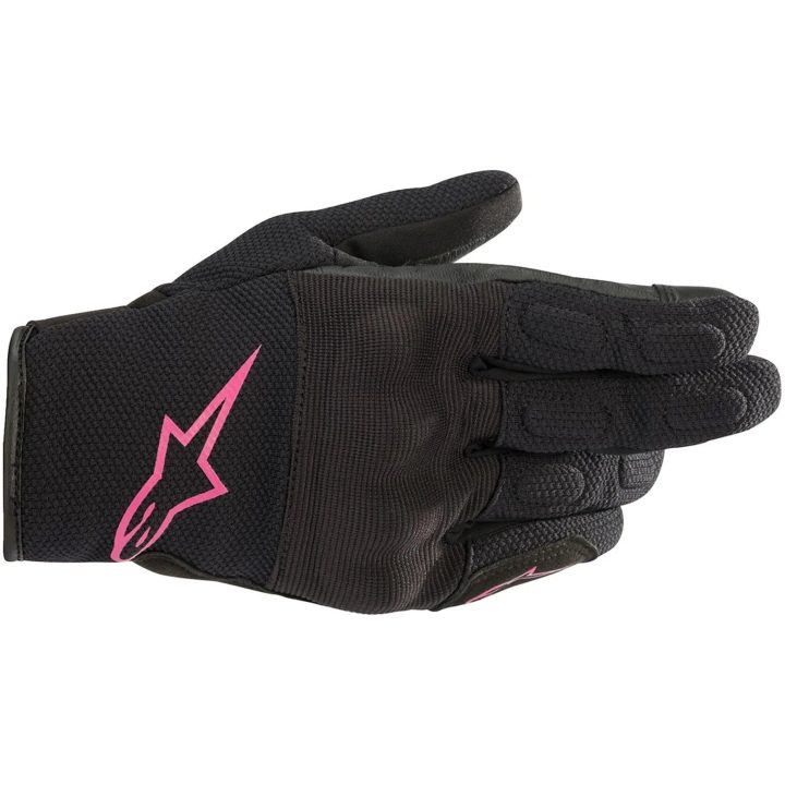 MC-Handskar Dam S Max Drystar Svart/Rosa Alpinestars XS – bild 2