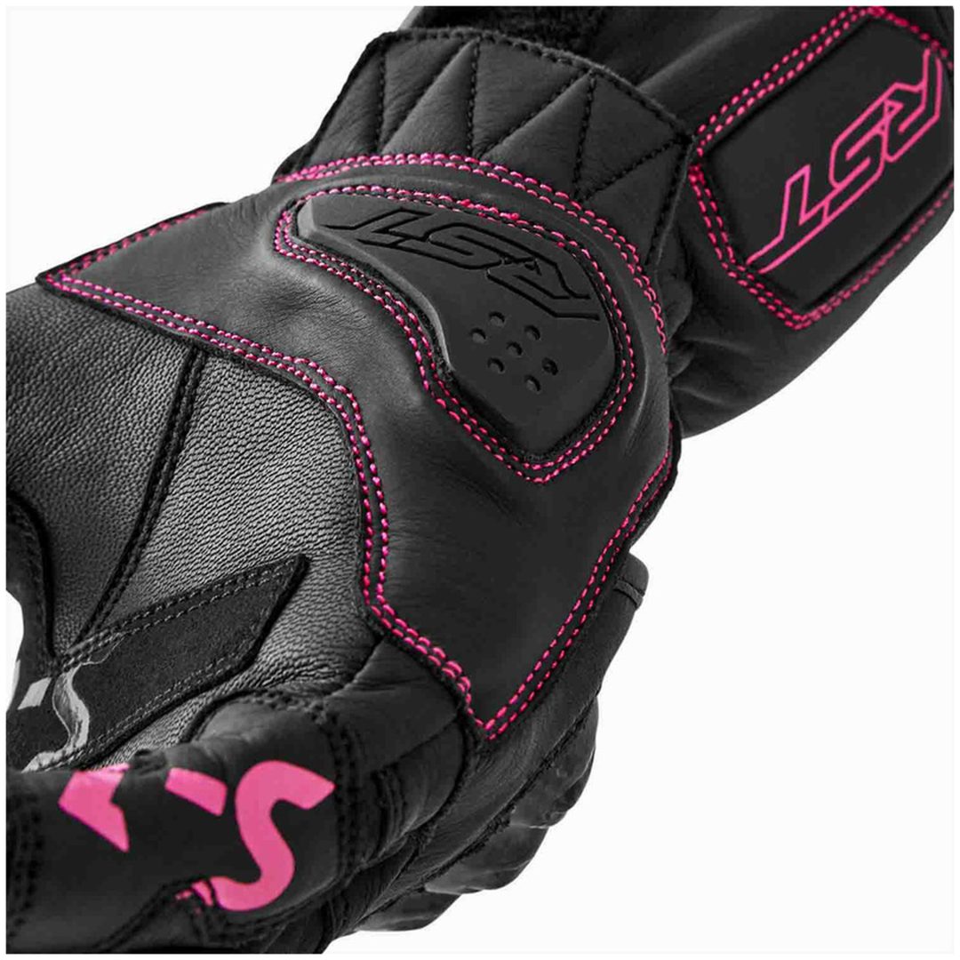 MC-Handskar Dam Svart Rosa RST 7 – bild 12