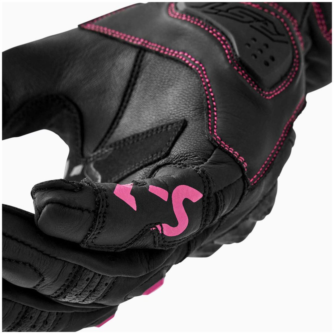 MC-Handskar Dam Svart Rosa RST 7 – bild 13
