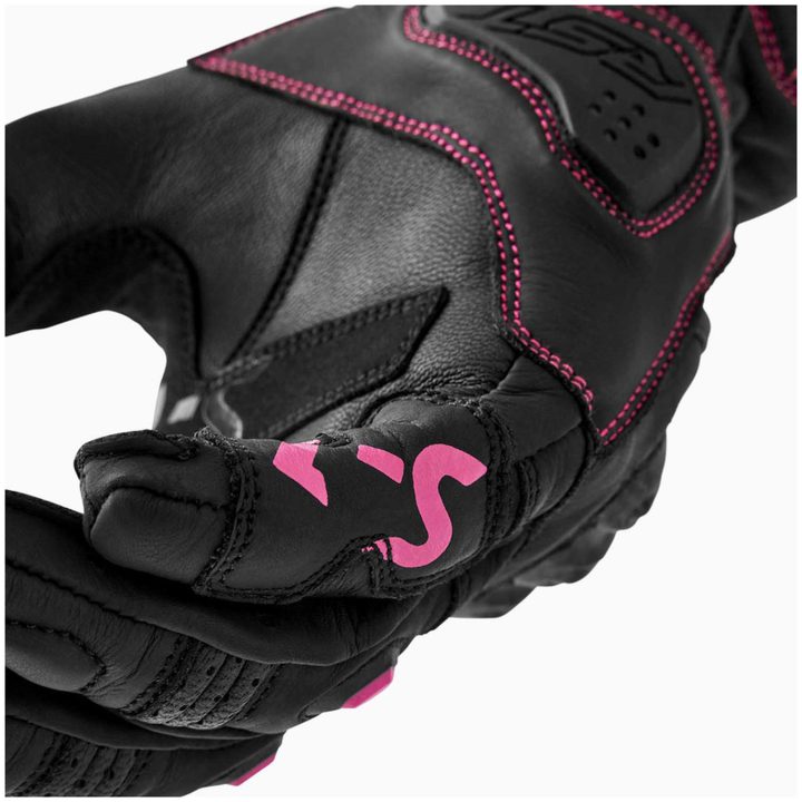 MC-Handskar Dam Svart Rosa RST 7 – bild 13
