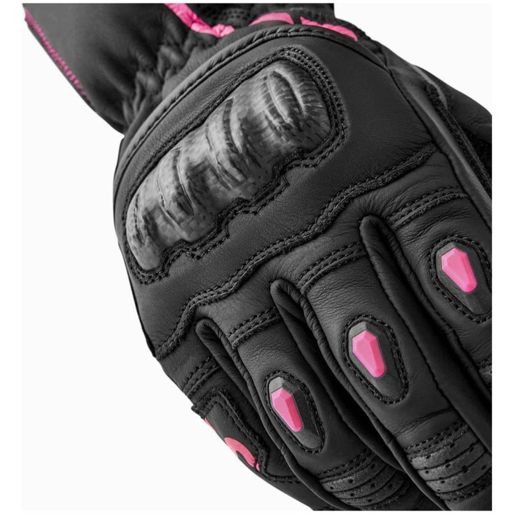 MC-Handskar Dam Svart Rosa RST 7 – bild 4