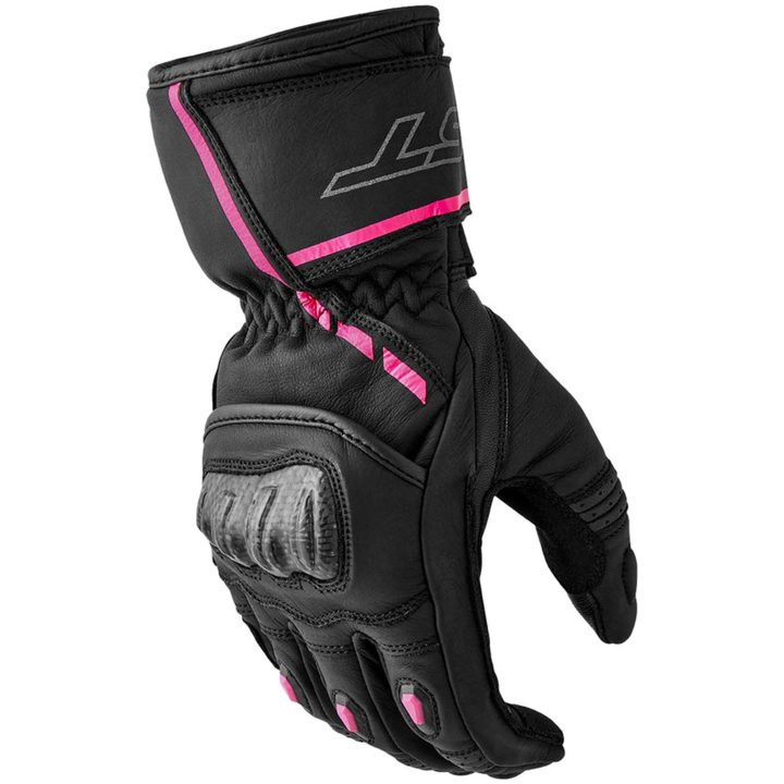 MC-Handskar Dam Svart Rosa RST 7 – bild 8