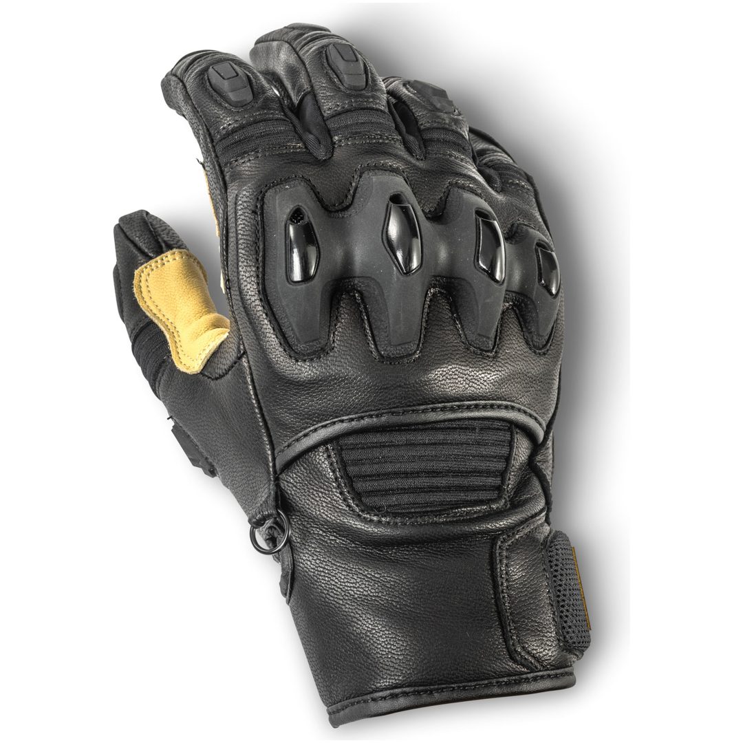 MC-Handskar Flon Svart/beige Halvarssons 13