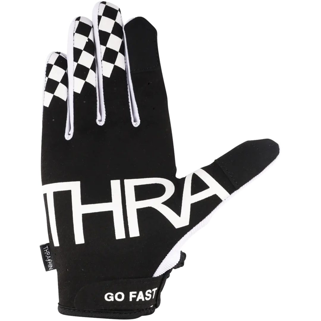 MC-Handskar Go Fast Stealth Svart Vit THRASHIN SUPPLY CO. – bild 2