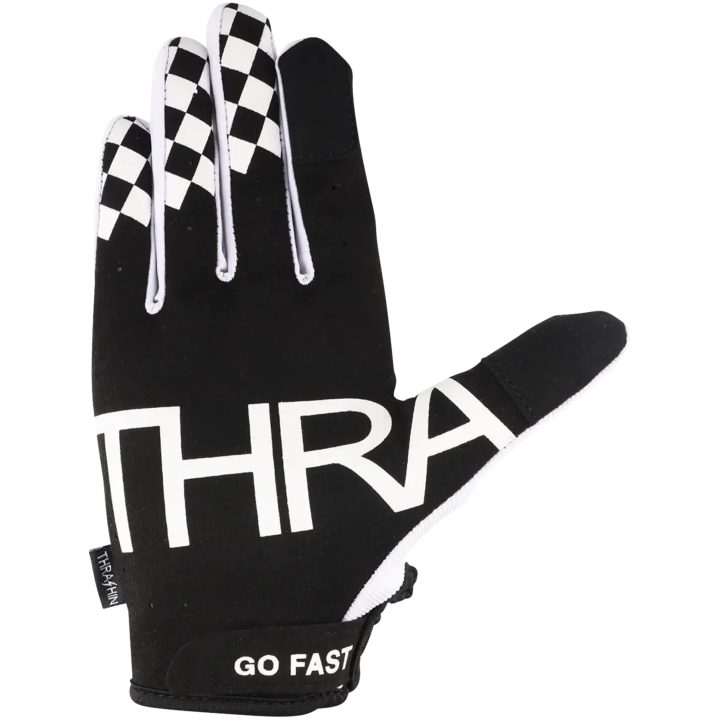 MC-Handskar Go Fast Stealth Svart Vit THRASHIN SUPPLY CO. – bild 2