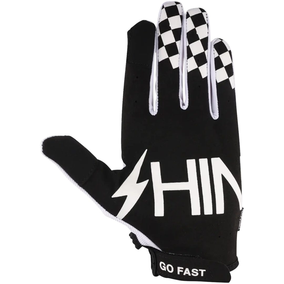 MC-Handskar Go Fast Stealth Svart Vit THRASHIN SUPPLY CO. – bild 5