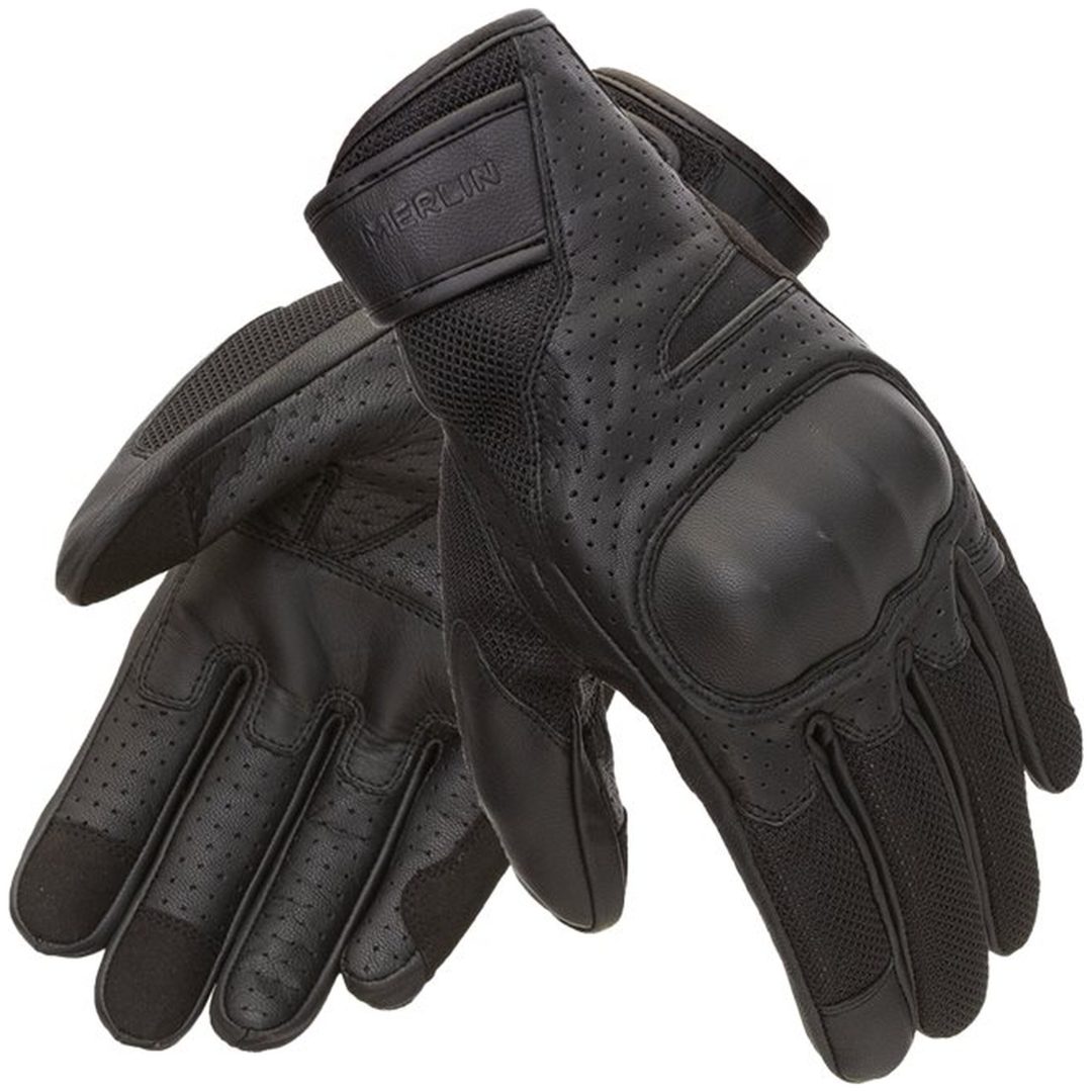 Mc-handskar Griffin Urban Skinn Svart Merlin XXL