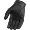 MC-Handskar Hooligan CE Isolerad Svart ICON Medium – miniatyr 3