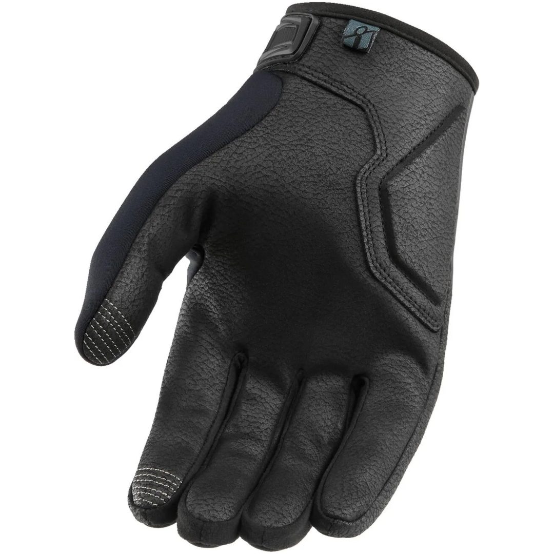 MC-Handskar Hooligan CE Isolerad Svart ICON Medium – bild 3